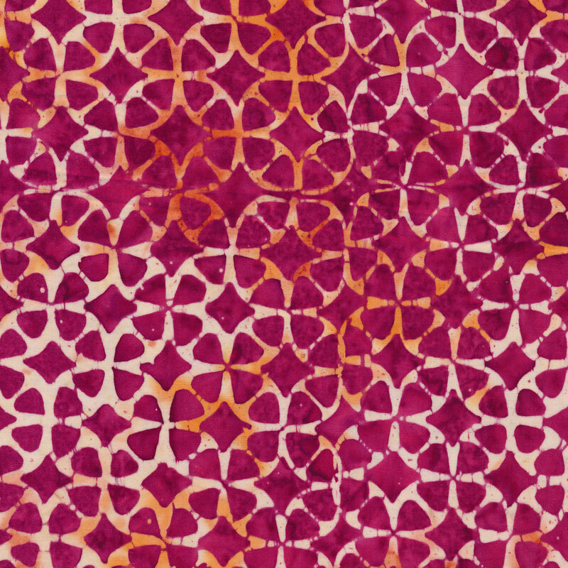 Tonal pink geometric print | Shabby Fabrics