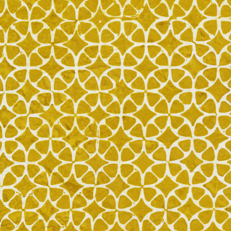 Tonal yellow geometric print | Shabby Fabrics