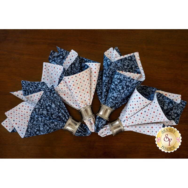 The 4 beautiful Cloth Napkins made with Summertime fabrics | Shabby Fabrics