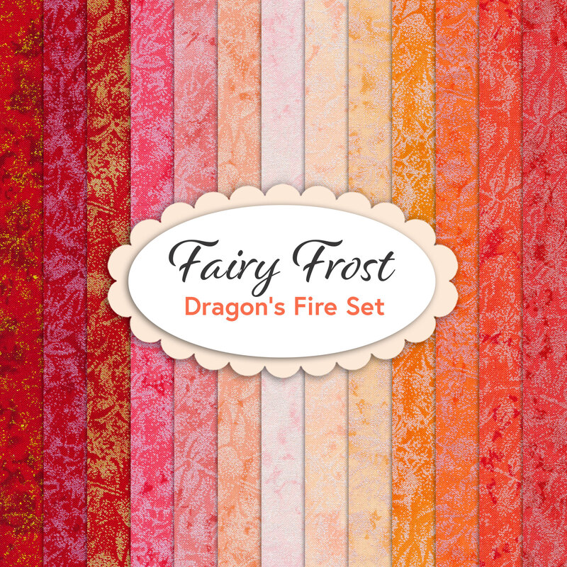 Fairy Frost 13 FQ Set - Dragon's Fire Set by Michael Miller Fabrics | Shabby Fabrics