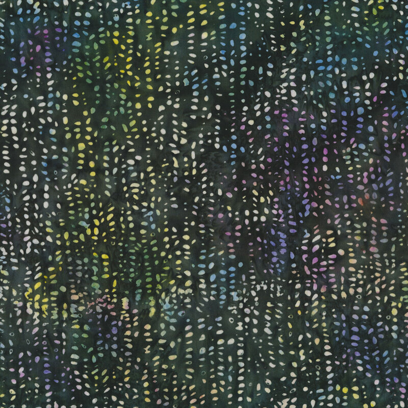 Green batik with speckled color | Shabby Fabrics