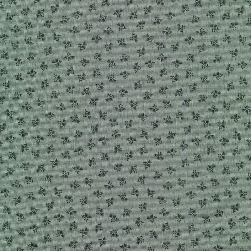Fabrics features green background with tonal dots and mini floral print | Shabby Fabrics