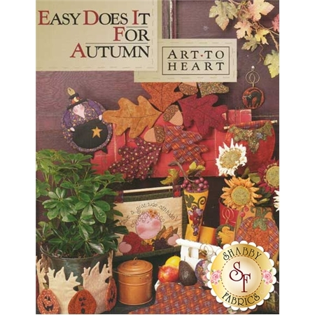 Easy Does It For Autumn Book front cover featuring a variety of fall and Halloween projects.