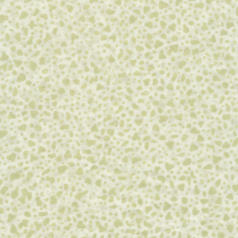 Batik fabric features tonal sage green speckle design | Shabby Fabrics