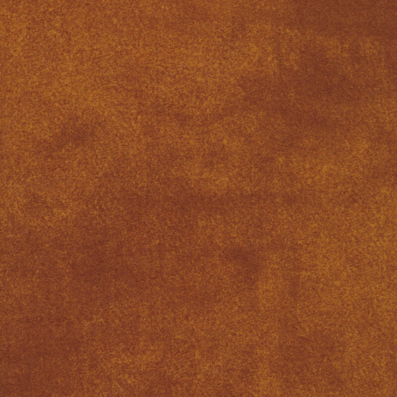 Mottled dark orange brown flannel fabric | Shabby Fabrics