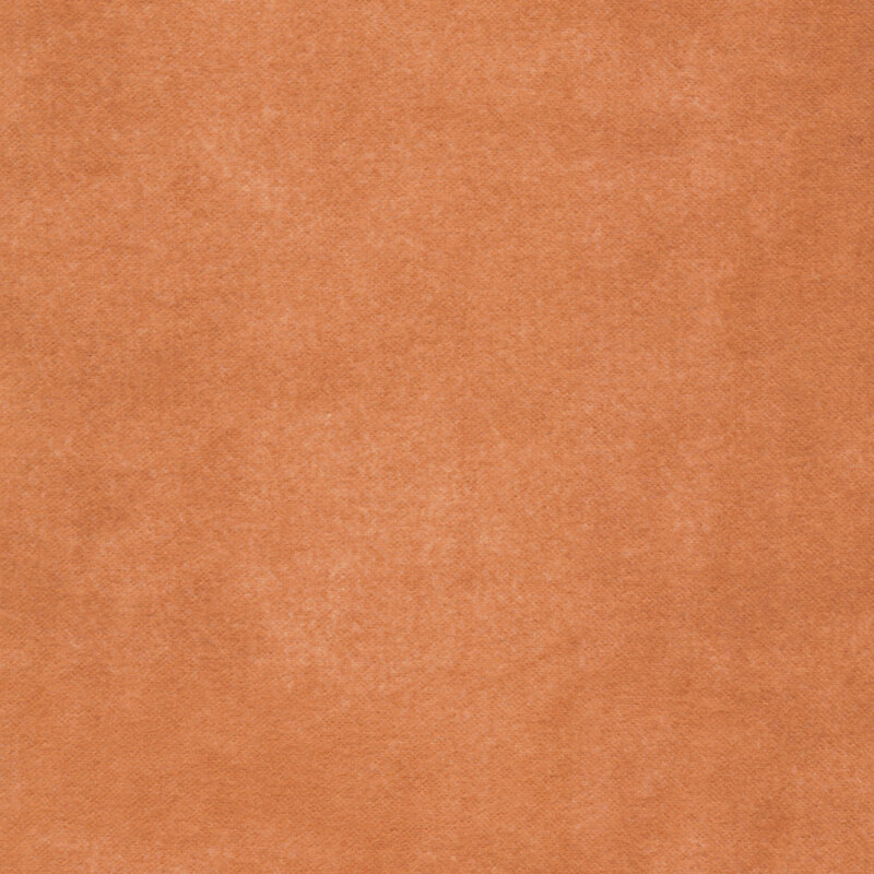 Mottled peach orange flannel fabric | Shabby Fabrics