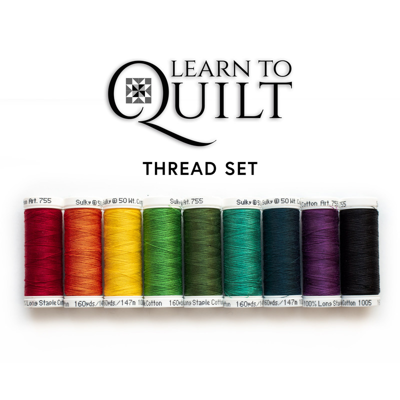 Learn To Quilt Series - Beginner Quilt Kit - 9pc Thread Set