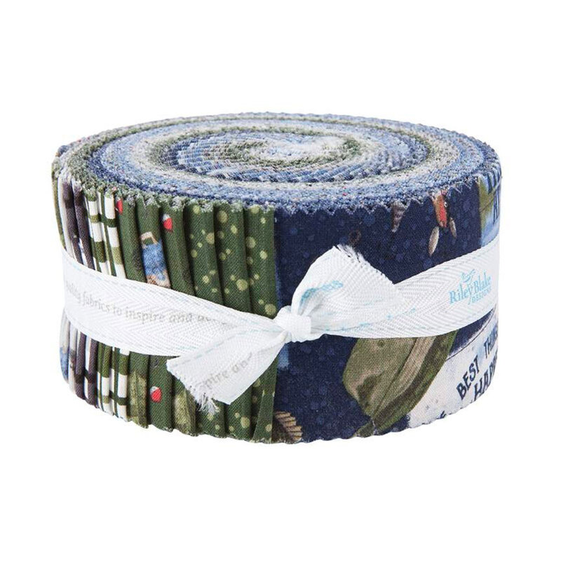 At The Lake 2 1/2" Strips by Tara Reed for Riley Blake Designs | Shabby Fabrics
