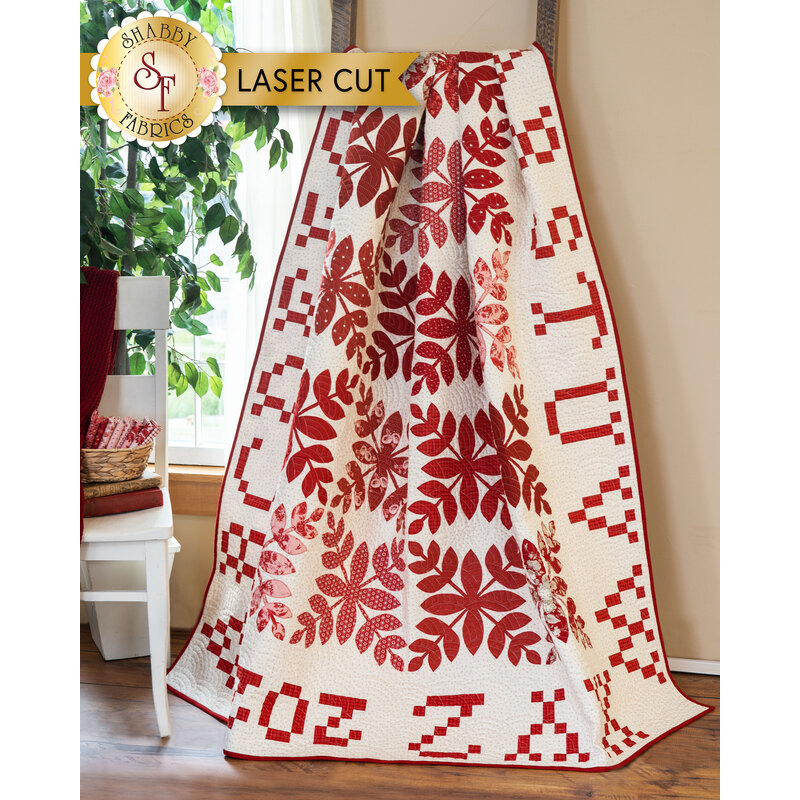A preview of the A Is For Apple Quilt Kit - Laser Cut | Shabby Fabrics