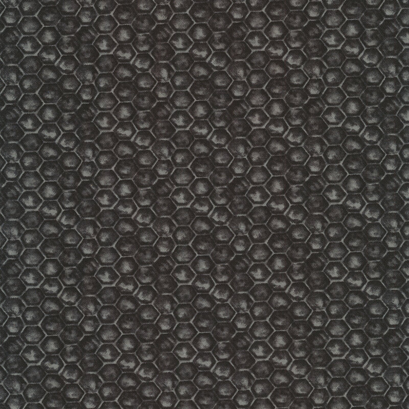 Tonal black honeycomb | Shabby Fabrics