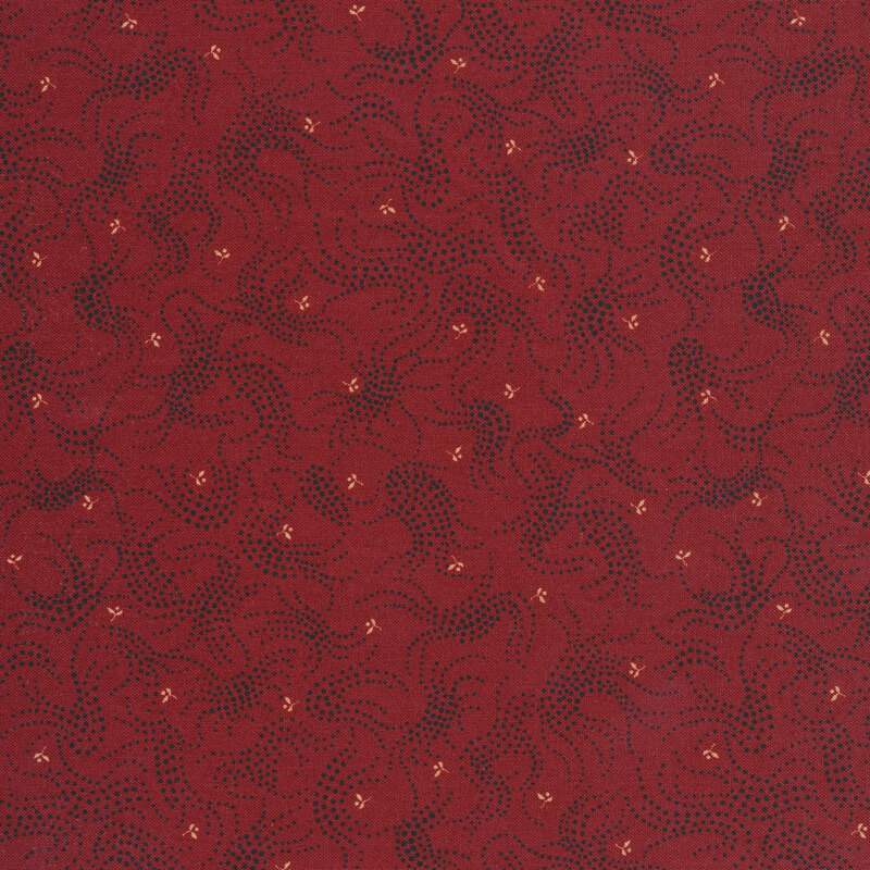 Gratitude /& Grace Henry Glass Fabrics Choose Cut Red Pattern # GLA-9412-88 Dotted Bramble 100/% Cotton Woven Fabric