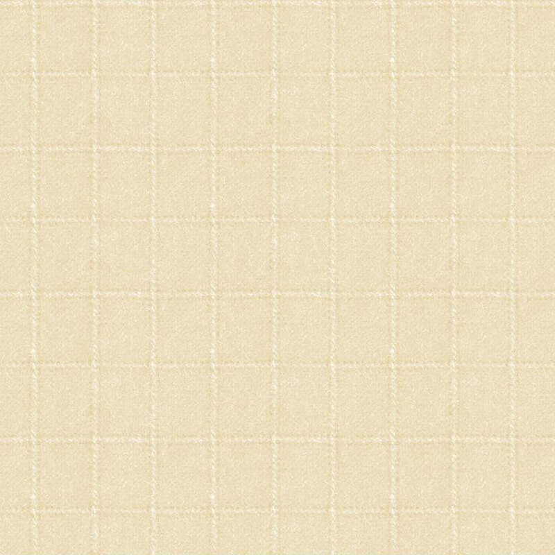 Tonal cream square print | Shabby Fabrics