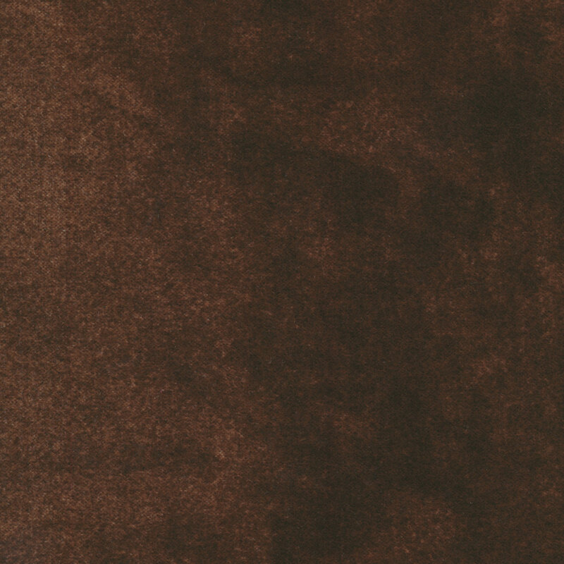 Mottled dark brown flannel fabric | Shabby Fabrics