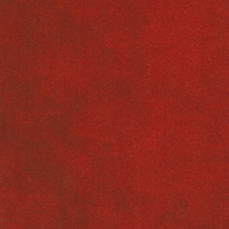 Mottled red flannel fabric | Shabby Fabrics