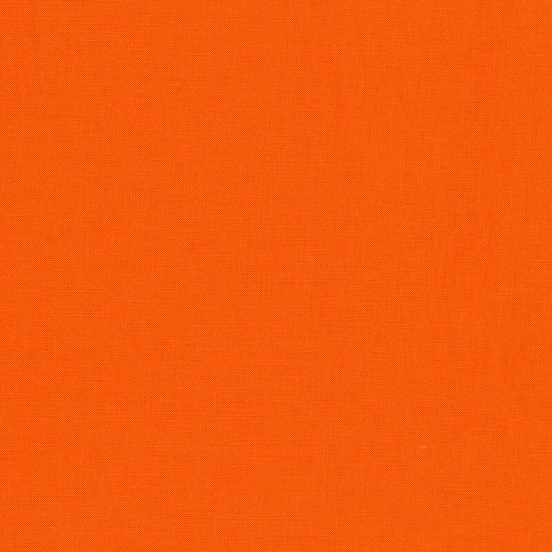 Solid bright tangerine orange fabric | Shabby Fabrics