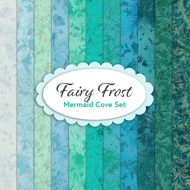 Fairy Frost  11 FQ Set - Mermaid Cove Set by Michael Miller Fabrics | Shabby Fabrics