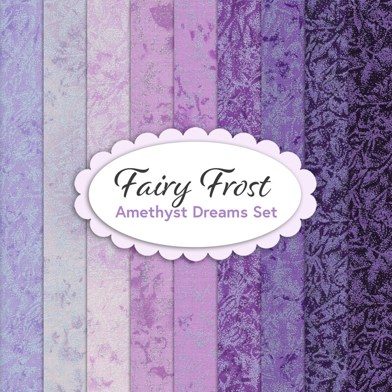 Fairy Frost  9 FQ Set - Amethyst Dreams Set by Michael Miller Fabrics | Shabby Fabrics