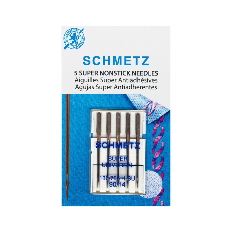 A pack of Schmetz Super Nonstick Needles - Size 90/14 - 5ct
