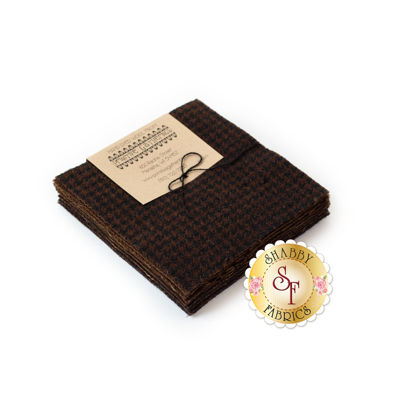 A stack of chocolate colored 5