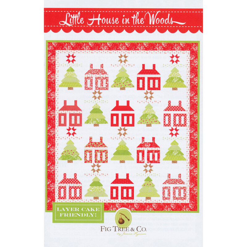 The front of the Little House In The Woods pattern | Shabby Fabrics