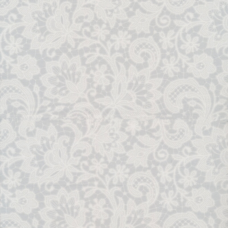 tonal gray lace | Shabby Fabrics