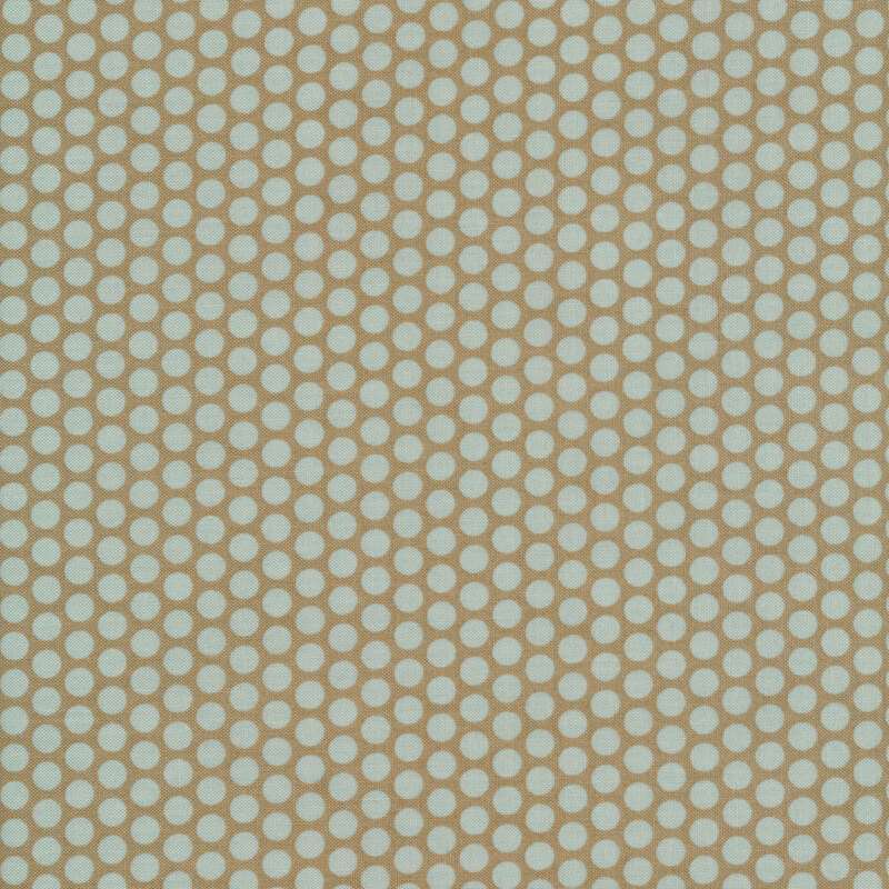 Light green polka dots on a brown background