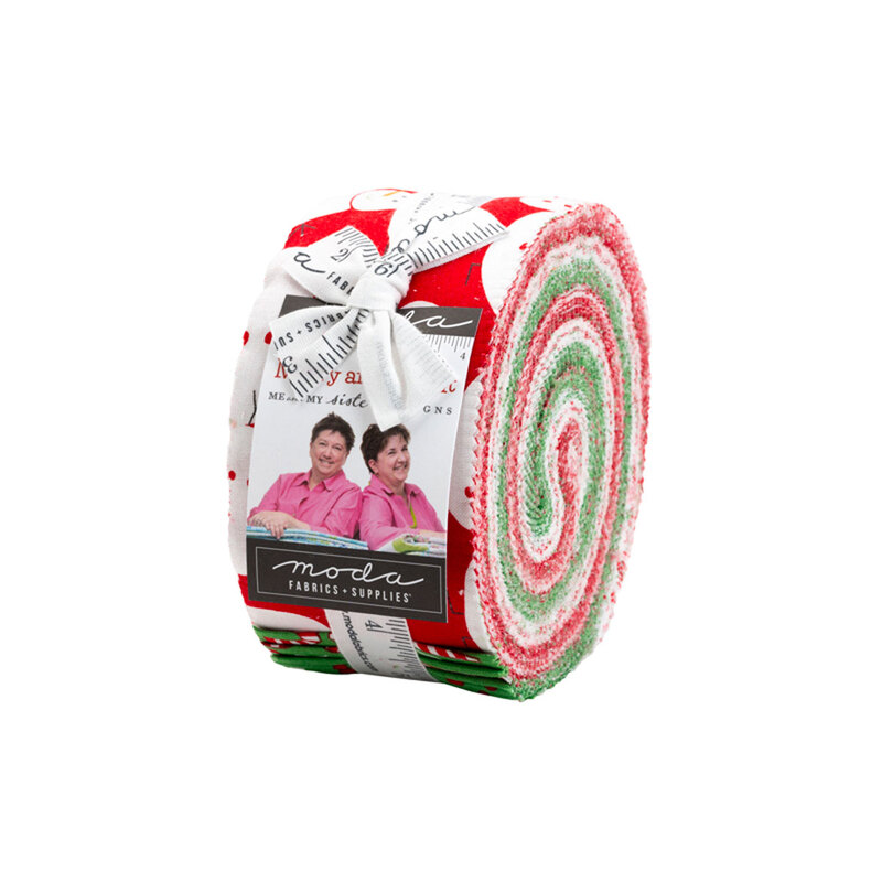 Photo of the Merry and Bright Jelly Roll - Shabby Fabrics