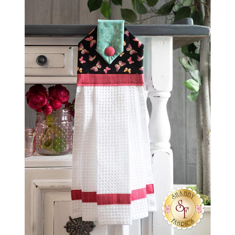 Hanging Towel Kit - Pink Garden - Pink