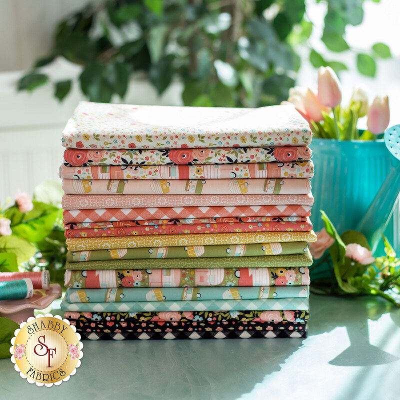 A collage of fabrics featured in the Joy in the Journey collection | Shabby Fabrics