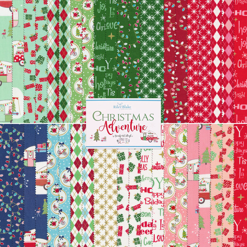 Christmas Adventure 10" Squares by Riley Blake Designs Shabby Fabrics