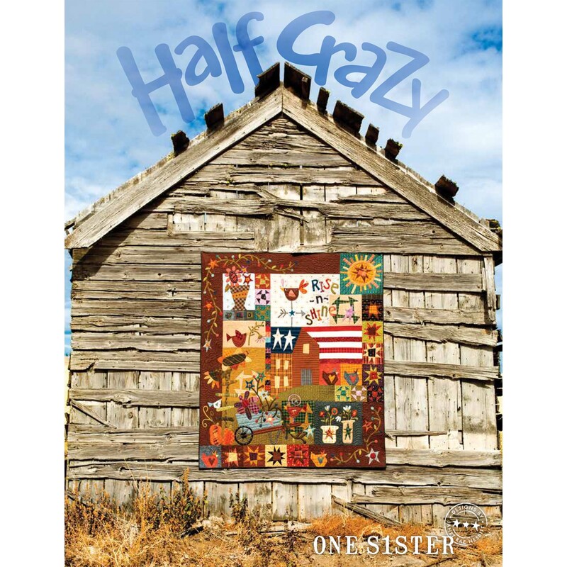 The front of Half Crazy Pattern Book