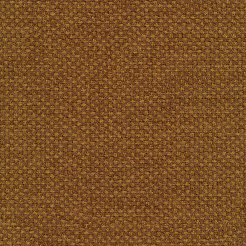 Tonal brown gold diamond wool | Shabby Fabrics