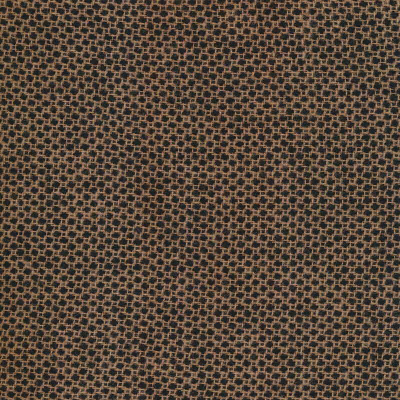 Brown and black dot fabric | Shabby Fabrics
