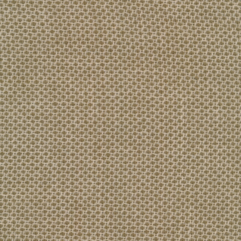 White and green dot fabric | Shabby Fabrics