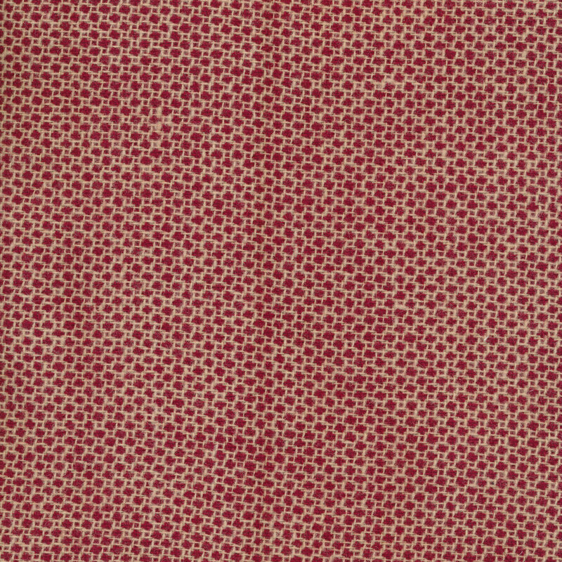 White and red dot fabric | Shabby Fabrics