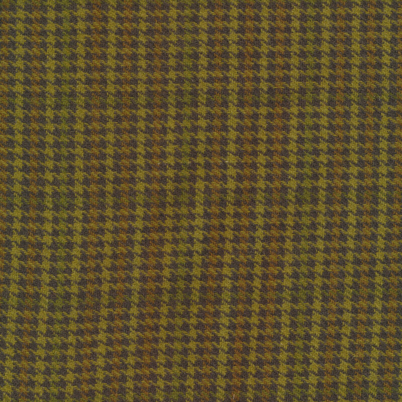 Green plaid wool | Shabby Fabrics