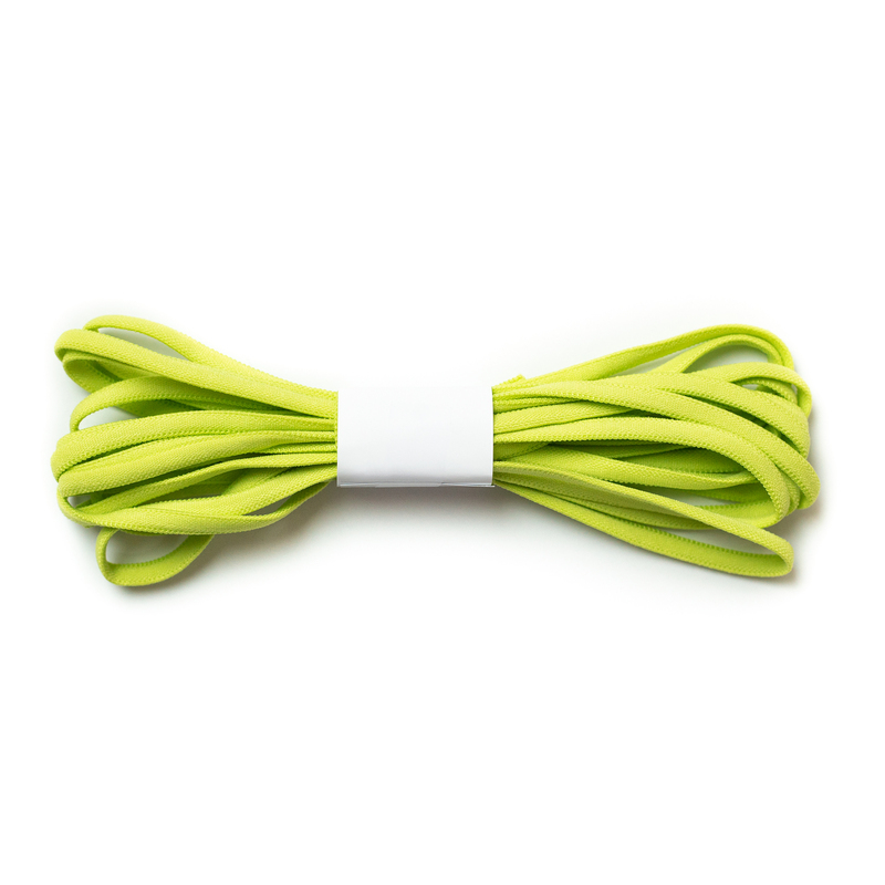 A 4 yard roll of the Lime Green Banded Stretch Elastic